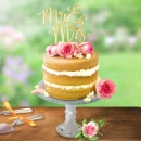Ausstecher Cake Topper - Mr & Mrs Handschrift